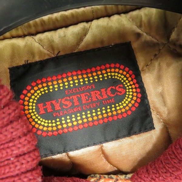 実際に弊社で買取させて頂いたHYSTERICS/ヒステリックス  ヴィンテージ袖レザースタジャン/Fの画像 2枚目