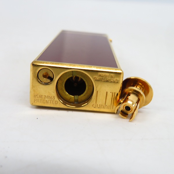 実際に弊社で買取させて頂いたdunhill/ダンヒル サイドローラーガスライター レッド×ゴールドの画像 3枚目