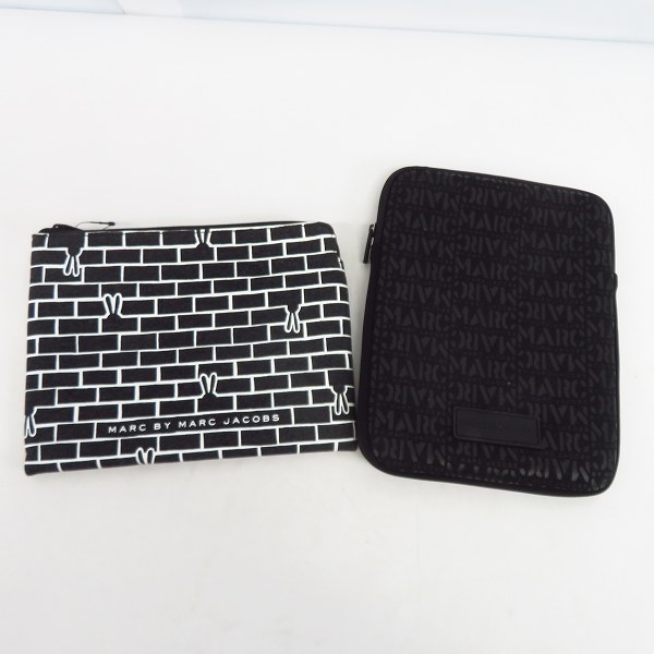 実際に弊社で買取させて頂いた【未使用】MARC BY MARC JACOBS/マークバイマークジェイコブス ミニクラッチ/ポーチ M0001929/M0003215 2点セット
