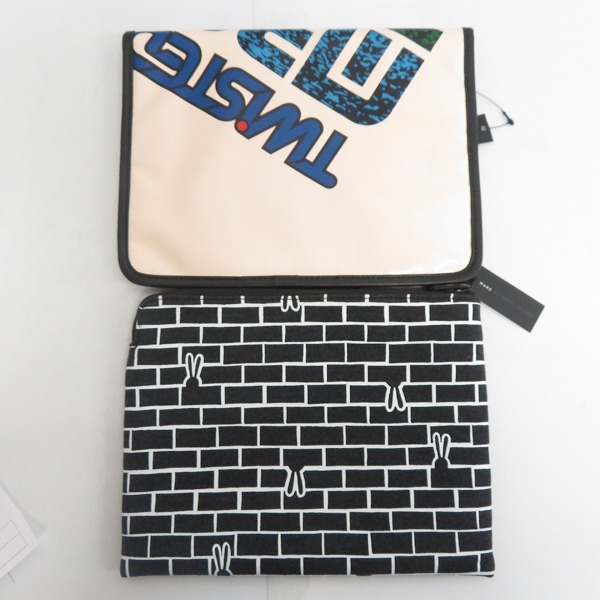 実際に弊社で買取させて頂いた【未使用】MARC BY MARC JACOBS/マークバイマークジェイコブス クラッチバッグ/タブレットケース M0001929/M0004631 2点セットの画像 1枚目