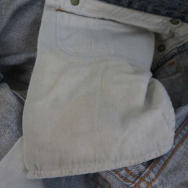 実際に弊社で買取させて頂いたIF SIX WAS NINE/イフシックスワズナイン ダメージ加工 デニムパンツ MUD MAX/BCM 351DK/インディゴブルー/30の画像 9枚目