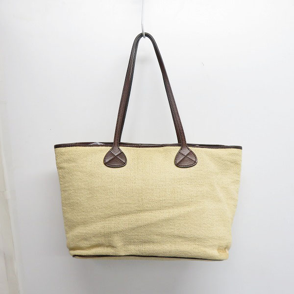 実際に弊社で買取させて頂いたCELINE/セリーヌ ラフィア×レザー トートバッグ/ハンドバッグの画像 1枚目