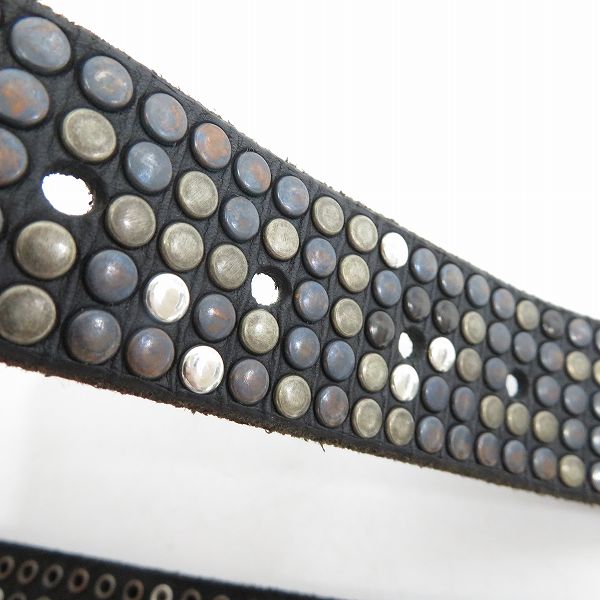 実際に弊社で買取させて頂いたHTC/Hollywood Trading Company/エイチティーシー 5連 スタッズベルト 80/32の画像 5枚目