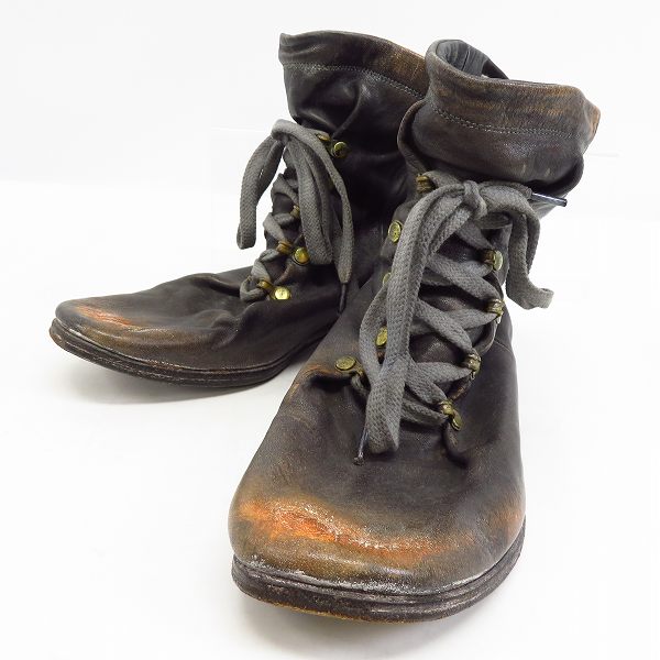 実際に弊社で買取させて頂いたMIHARAYASUHIRO/ミハラヤスヒロ ユーズド加工ブーツ/26