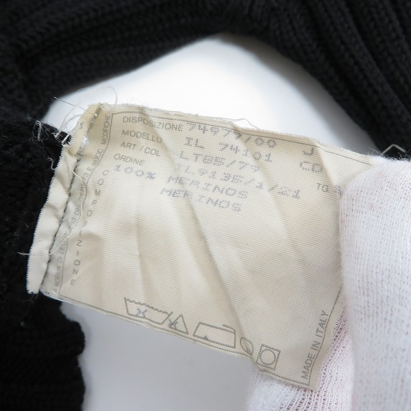 実際に弊社で買取させて頂いたHelmut Lang/ヘルムートラング 初期 肘スリットニット ジップアップニット/Sの画像 4枚目