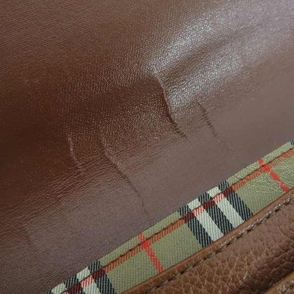 実際に弊社で買取させて頂いたBurberrys/バーバリー ショルダーバッグ ブラウンの画像 6枚目