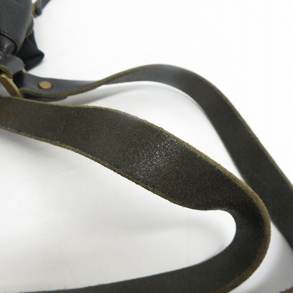 実際に弊社で買取させて頂いたMASTER-PIECE/マスターピース GENTLE 2WAY レザー ショルダー/ボストンバッグ ブラック 24021の画像 8枚目