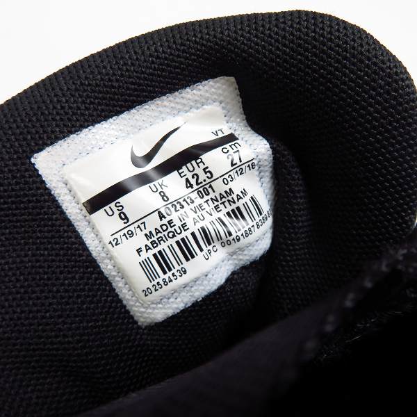 実際に弊社で買取させて頂いたNIKE/ナイキ AIR MAX 360 HI KIM JONES/エアマックス360 ハイ キム ジョーンズ AO2313-001/27の画像 5枚目