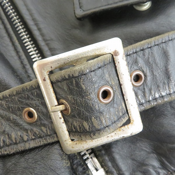 実際に弊社で買取させて頂いたSchott/ショット パーフェクト 618 レザーダブルライダース/40の画像 5枚目