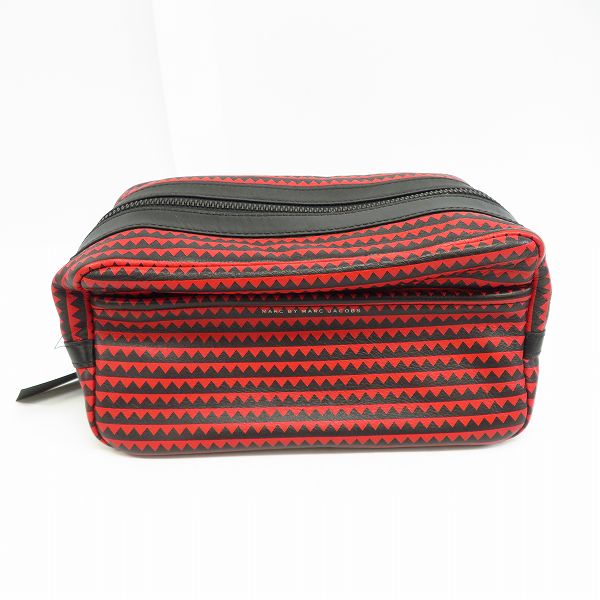 実際に弊社で買取させて頂いた【未使用】MARC BY MARC JACOBS/マークバイマークジェイコブス ポーチ/ハンドバッグ レッド/ブルー M0003962 2点セットの画像 1枚目