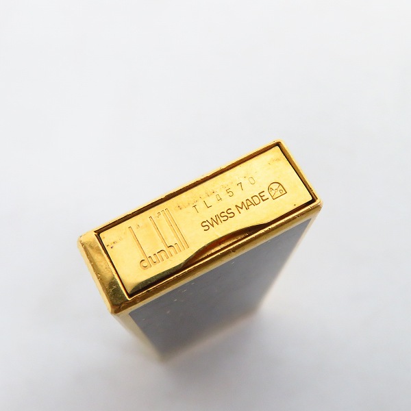実際に弊社で買取させて頂いたdunhill/ダンヒル サイドローラーガスライター ブラック×ゴールドの画像 3枚目