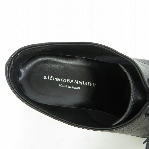 実際に弊社で買取させて頂いたalfredoBANNISTER IN/アルフレッドバニスターイン レースアップ プレーントゥ レザーシューズ 52401001050 size：43の画像 4枚目