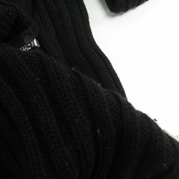 実際に弊社で買取させて頂いたHelmut Lang/ヘルムートラング 初期 肘スリットニット ジップアップニット/Sの画像 6枚目