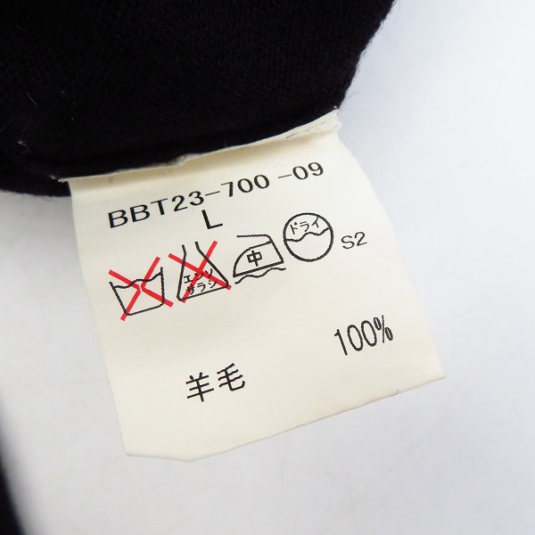 実際に弊社で買取させて頂いたBURBERRY LONDON/バーバリーロンドン ウールセーター BBT23-700-09/Lの画像 3枚目
