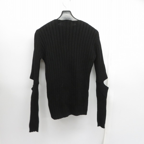 実際に弊社で買取させて頂いたHelmut Lang/ヘルムートラング 初期 肘スリットニット ジップアップニット/Sの画像 1枚目
