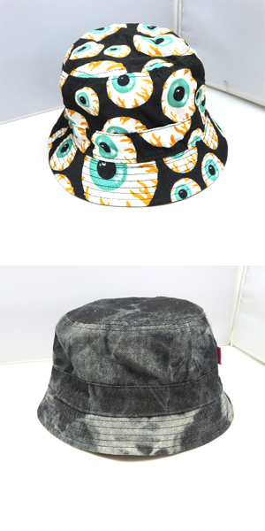 実際に弊社で買取させて頂いたMISHKA/ミシカ 総柄 目玉 バケットハット L/XL 2点セットの画像 2枚目