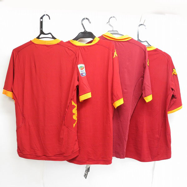 実際に弊社で買取させて頂いた【未使用含む】Kappa/カッパ セリエA ASローマ ホームユニフォーム/L/XL 4点セットの画像 1枚目