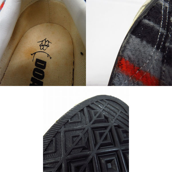 実際に弊社で買取させて頂いたDOARAT/ドゥアラット ストライプ柄 スニーカー/シューズ DAR-F-019/011-308/Lの画像 6枚目