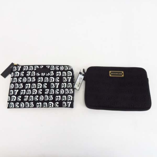 実際に弊社で買取させて頂いた【未使用】MARC BY MARC JACOBS/マークバイマークジェイコブス ミニクラッチ/ポーチ M0002302/M0003463 2点セット