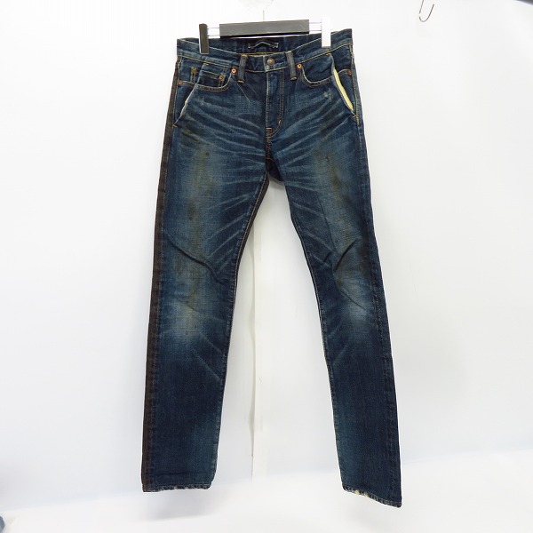 実際に弊社で買取させて頂いたMIHARAYASUHIRO/ミハラヤスヒロ 切替 USED加工ストレートパンツ 51022105-5/46