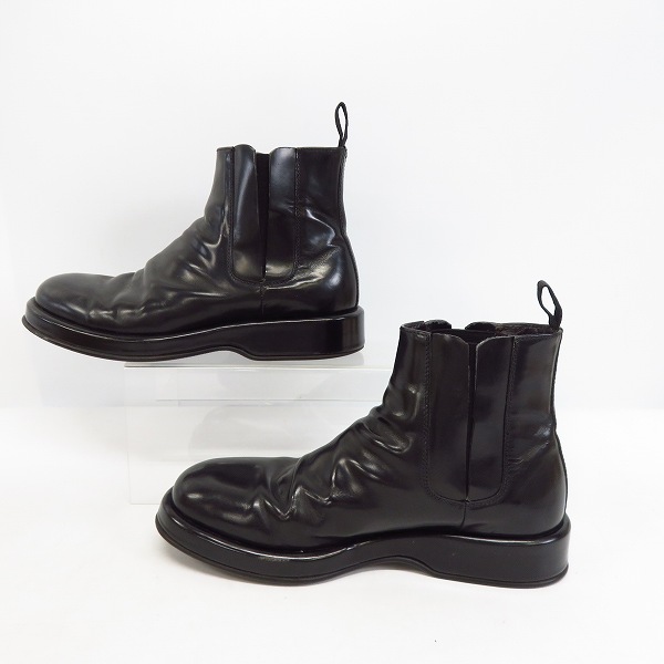 実際に弊社で買取させて頂いたGIORGIO ARMANI/ジョルジオ アルマーニ サイド ゴア ブーツ ブラック 41.5の画像 3枚目