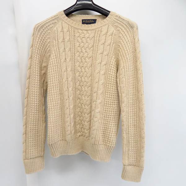実際に弊社で買取させて頂いたBrooks Brothers/ブルックスブラザーズ ベビーアルパカ ケーブルニット Size：S