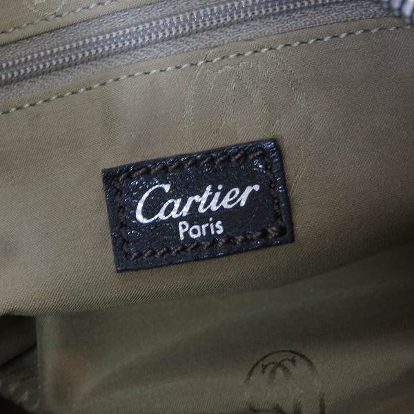 実際に弊社で買取させて頂いたCartier/カルティエ マルチェロ ドゥ カルティエSM レザー ハンドバッグ ブラック L1000833の画像 4枚目