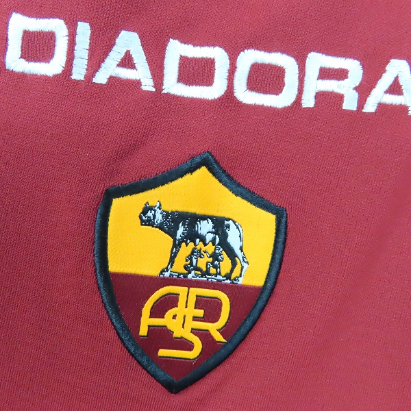 実際に弊社で買取させて頂いたDIADORA/ディアドラ セリアA ASローマ 10番 トッティ ホームユニフォーム/XLの画像 3枚目