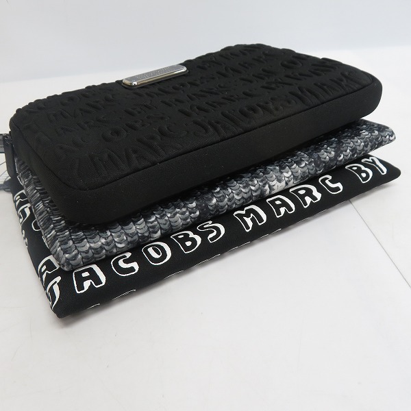 実際に弊社で買取させて頂いた【未使用】MARC BY MARC JACOBS/マークバイマークジェイコブス ミニクラッチ/ポーチ M0002302/M0003463/M0002308 3点セットの画像 2枚目