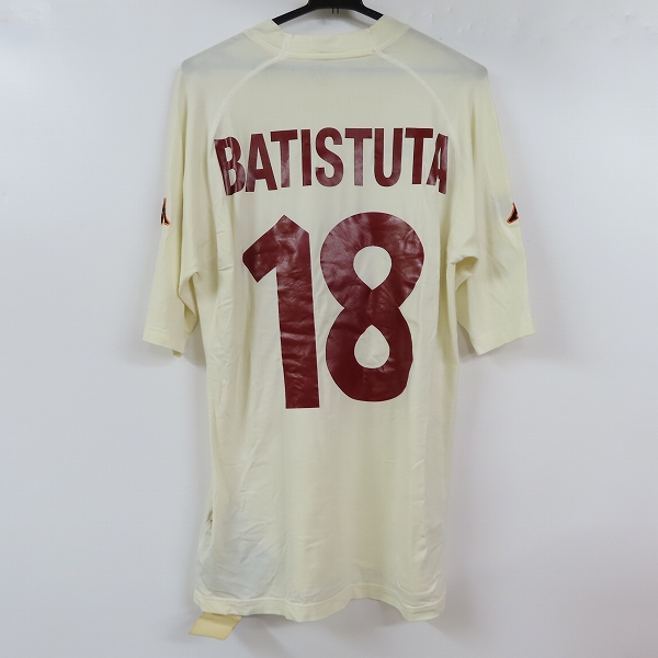 実際に弊社で買取させて頂いたKappa/カッパ セリエA ASローマ 18番 バティストゥータアウェイユニフォーム/Lの画像 1枚目