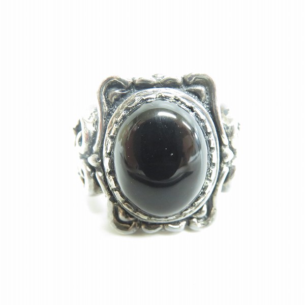 実際に弊社で買取させて頂いた【ギャラ付き】LEATHERS & TREASURES/レザーズアンドトレジャーズ Square Crest Ring 16号の画像 1枚目