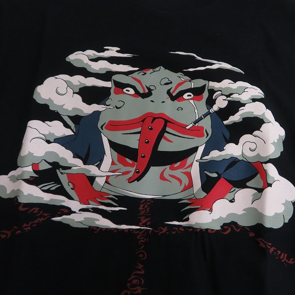 実際に弊社で買取させて頂いた【未使用】NARUTO/ナルト ガマブン太/八卦の封印式 プリントTシャツ/S 3点セットの画像 6枚目