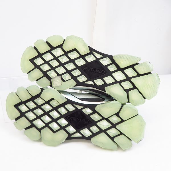 実際に弊社で買取させて頂いたJIMMY CHOO/ジミーチュウ DIAMOND X TRAINER/MUM X POWDER BLUE MIX 204 42の画像 2枚目