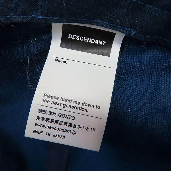 実際に弊社で買取させて頂いたDESCENDANT/ディセンダント FISH CLUB desce ndant キャップ FREEの画像 5枚目