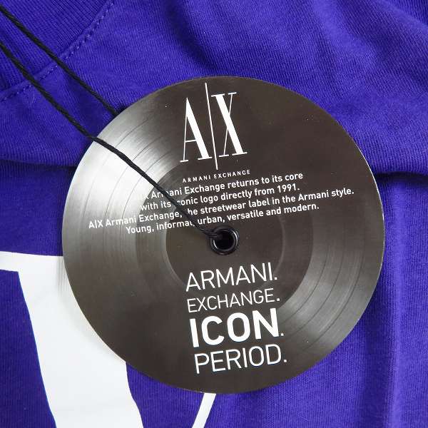 実際に弊社で買取させて頂いた【未使用含む】エンポリオアルマーニ/アルマーニ エクスチェンジ ロゴプリント半袖Tシャツ size：42/M 2点セットの画像 4枚目
