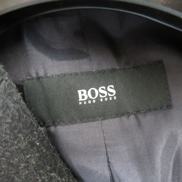 実際に弊社で買取させて頂いたHUGO BOSS/ヒューゴボス ウール チェスターコート/44の画像 2枚目