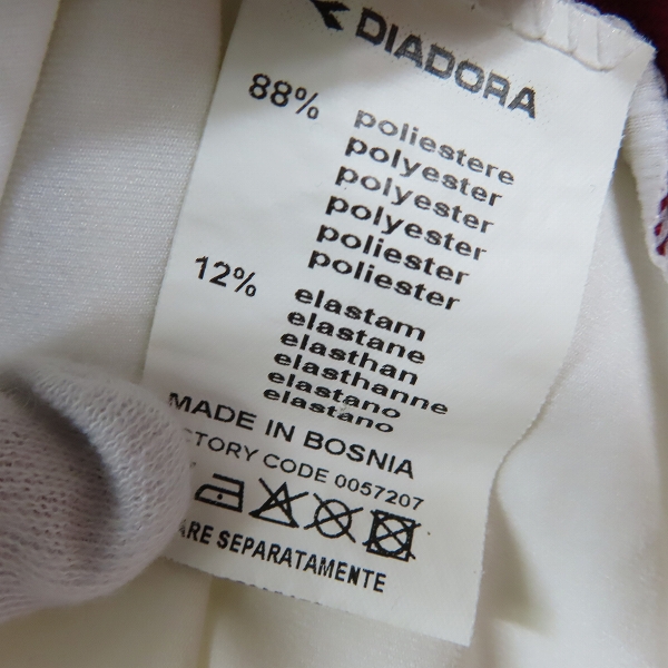 実際に弊社で買取させて頂いたDIADORA/ディアドラ セリアA ASローマ アウェイユニフォーム/Lの画像 5枚目