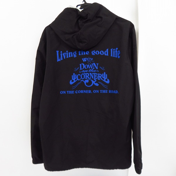 実際に弊社で買取させて頂いたINDEPENDENT/インディペンデント コーチジャケット フード付き バックデザイン ブラック XL