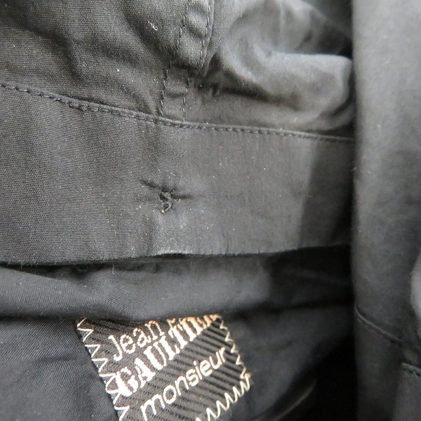 実際に弊社で買取させて頂いたJEAN PAUL GAULTIER/ジャンポール・ゴルチエ フード付き 長袖シャツ 無地/38の画像 5枚目