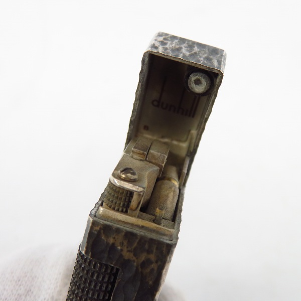 実際に弊社で買取させて頂いたdunhill/ダンヒル タタキ加工 サイドローラー ガスライター シルバーの画像 4枚目