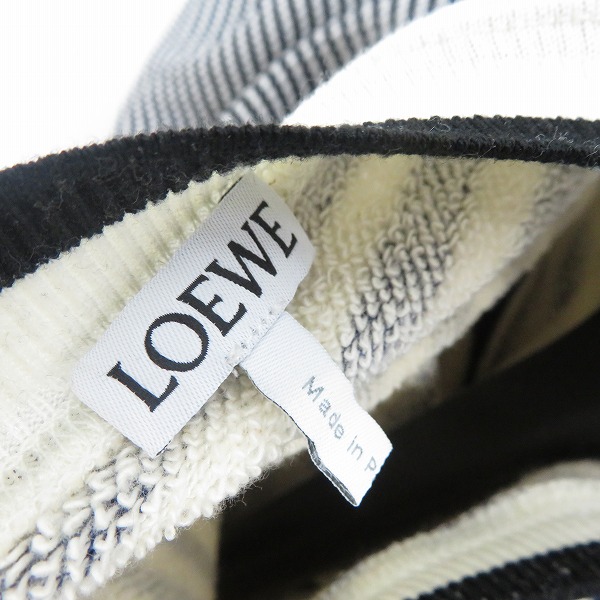 実際に弊社で買取させて頂いたLOEWE/ロエベ 21SS アナグラム ストライプ スウェット トレーナー H526Y24J05/XSの画像 2枚目