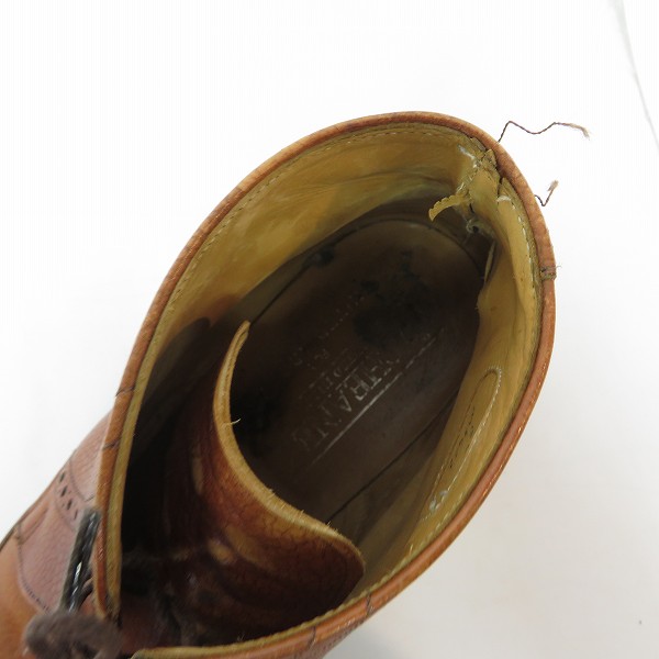 実際に弊社で買取させて頂いたCHEANEY/チーニー  UNITED ARROWS/ユナイテッドアローズ 別注 ウイングチップ チャッカブーツ M8422/5.5の画像 4枚目