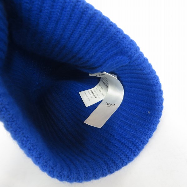 実際に弊社で買取させて頂いたCELINE/セリーヌ アンゴラ混 ロゴ刺繍 ニットキャップ/ビーニーの画像 2枚目
