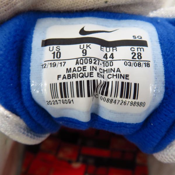 実際に弊社で買取させて頂いたNIKE×atmos/ナイキ×アトモス AIR MAX 1 PRNT/ エアマックスワン プリント 'WE LOVE NIKE' AQ0927-100/28の画像 5枚目