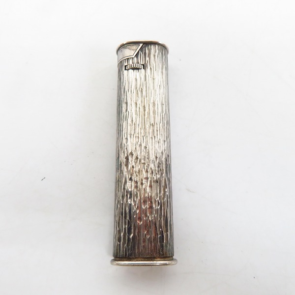 実際に弊社で買取させて頂いたdunhill/ダンヒル タタキ加工 サイドローラー ガスライター スティックタイプ シルバーの画像 1枚目
