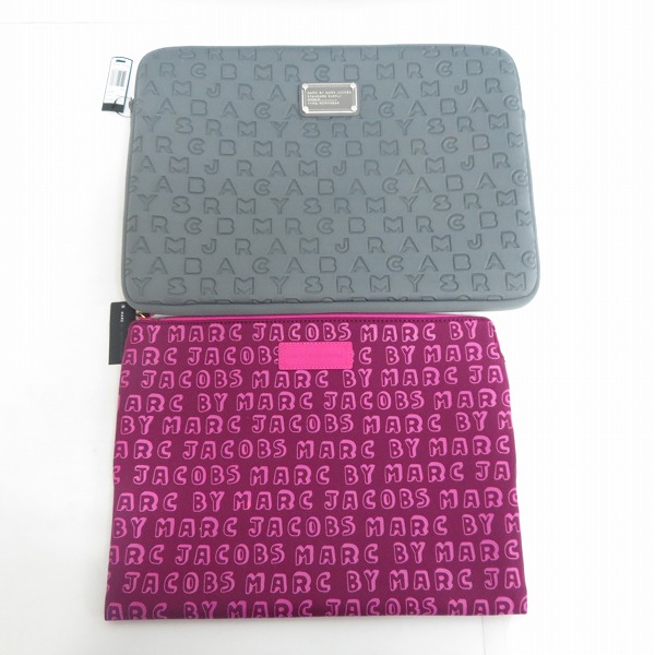 実際に弊社で買取させて頂いた【未使用】MARC BY MARC JACOBS/マークバイマークジェイコブス クラッチバッグ/タブレットケース M0002300/M6PE020 2点セット