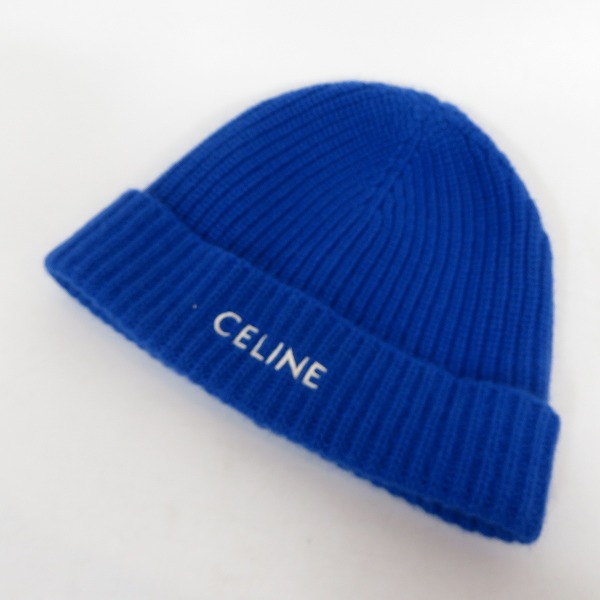 実際に弊社で買取させて頂いたCELINE/セリーヌ アンゴラ混 ロゴ刺繍 ニットキャップ/ビーニー