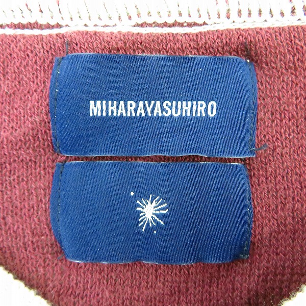 実際に弊社で買取させて頂いたMIHARAYASUHIRO/ミハラヤスヒロ ニット/セーター フロントデザイン ベージュ系 51533369/Sの画像 2枚目