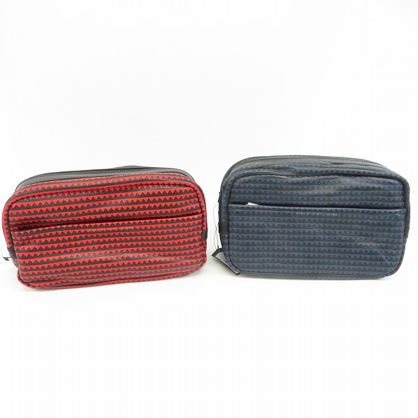 実際に弊社で買取させて頂いた【未使用】MARC BY MARC JACOBS/マークバイマークジェイコブス ポーチ/ハンドバッグ M0003962 2点セット