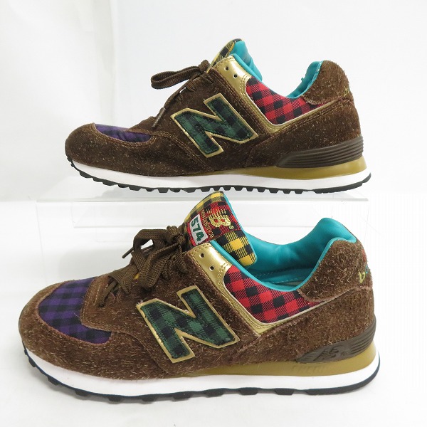 実際に弊社で買取させて頂いた【観賞用】NEW BALANCE×atmos/ニューバランス×アトモス コラボ スニーカー M574JBCH 27の画像 3枚目
